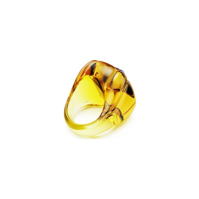 Bague cocktail Swarovski Dulcis en métal doré et cristaux Swarovski, taille 58