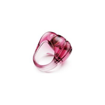 Bague cocktail Swarovski Dulcis en métal doré et cristaux Swarovski, taille 55
