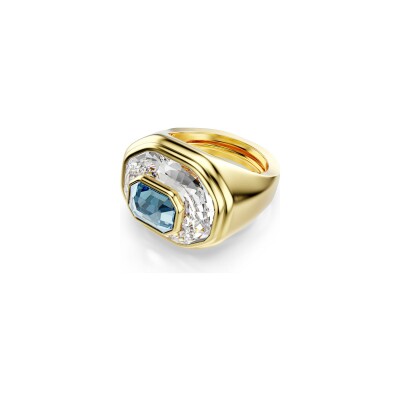 Bague cocktail Swarovski Chroma en métal doré et cristaux Swarovski, taille ajustable 55 à 60