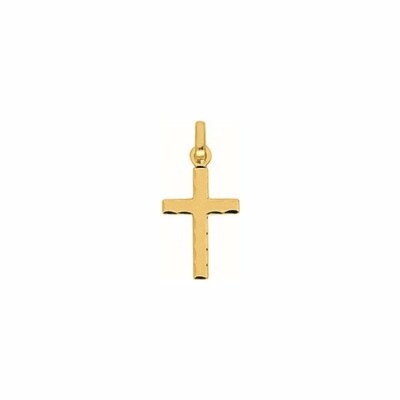 Pendentif croix en or jaune