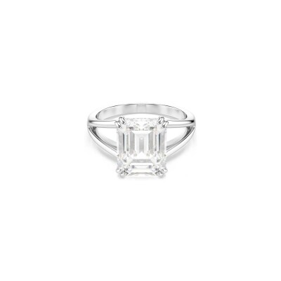 Bague Cocktail Swarovski Stilla en métal rhodié et cristaux Swarovski, taille 55
