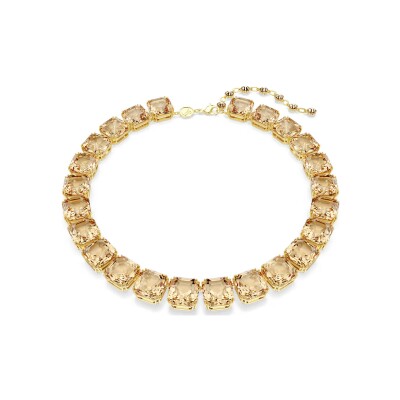 Collier Swarovski Millenia en métal doré à l'or et cristaux Swarovski
