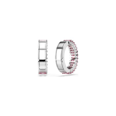 Manchettes d'oreilles Swarovski Matrix en métal rhodié et cristaux Swarovski