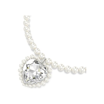 Collier Swarovski x Ariana Grande en métal rhodié et cristaux Swarovski