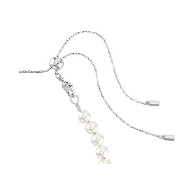 Collier Choker Tennis Swarovski x Ariana Grande en métal rhodié et cristaux Swarovski