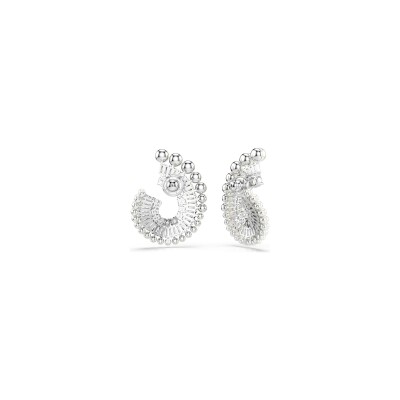 Boucles d'oreilles pendantes Swarovski x Ariana Grande en métal rhodié et cristaux Swarovski