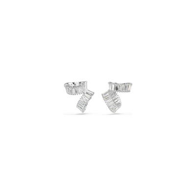 Manchettes d'oreilles Swarovski x Ariana Grande en métal rhodié et cristaux Swarovski