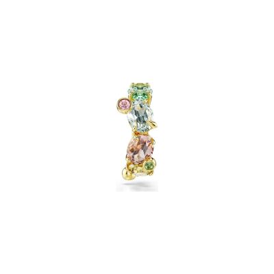 Boucles d'oreilles manchette Swarovski Gema en métal doré et cristaux Swarovski