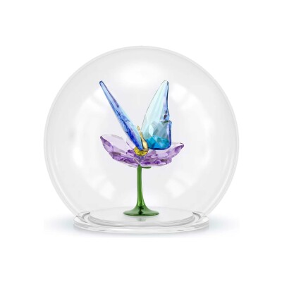 Décoration Swarovski Idyllia Boule de Verre Papillon et Fleur en métal, laque et cristaux Swarovski