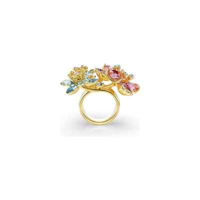 Bague Swarovski Idyllia en métal doré et cristaux Swarovski, taille 60