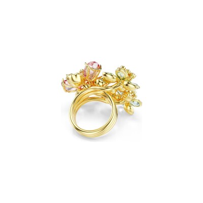 Bague Swarovski Idyllia en métal doré et cristaux Swarovski, taille 60