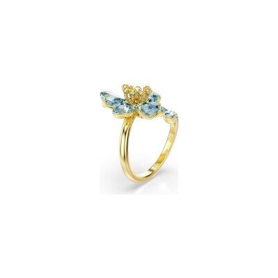 Bague Swarovski Idyllia en métal doré et cristaux Swarovski, taille 52