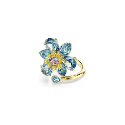 Bague Swarovski Idyllia en métal doré et cristaux Swarovski, taille 58