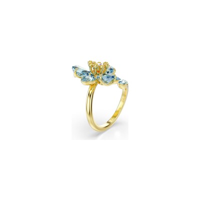 Bague Swarovski Idyllia en métal doré et cristaux Swarovski, taille 58