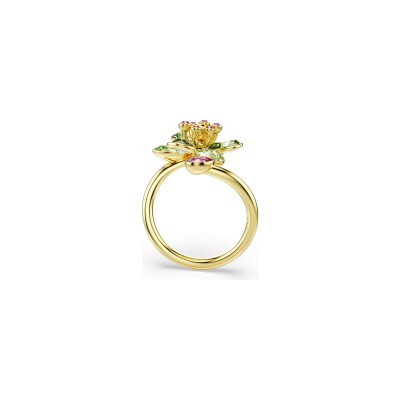 Bague Swarovski Idyllia en métal doré et cristaux Swarovski, taille 58