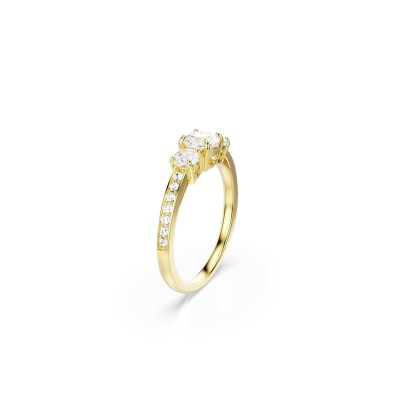 Bague Swarovski Stilla Attract en métal doré et cristaux Swarovski, taille 52