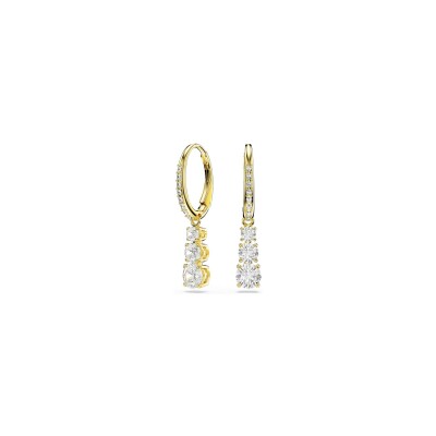 Bague cocktail Swarovski Stilla en métal doré et cristaux Swarovski, taille 50