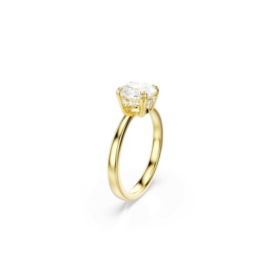 Bague cocktail Swarovski Stilla en métal doré et cristaux Swarovski, taille 55