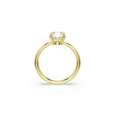Bague cocktail Swarovski Stilla en métal doré et cristaux Swarovski, taille 55