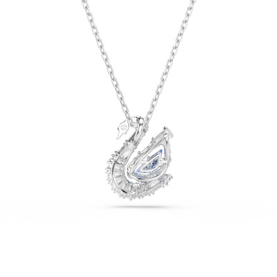 Pendentif Swarovski Swan en métal rhodié et cristaux Swarovski