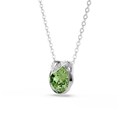 Pendentif Swarovski Bella V en métal rhodié et cristaux Swarovski