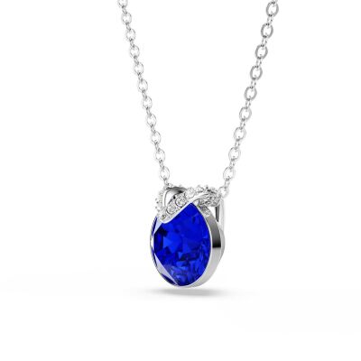 Pendentif Swarovski Bella V en métal rhodié et cristaux Swarovski