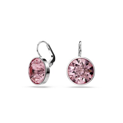 Boucles d'oreilles Swarovski Bella V en métal rhodié et cristaux Swarovski