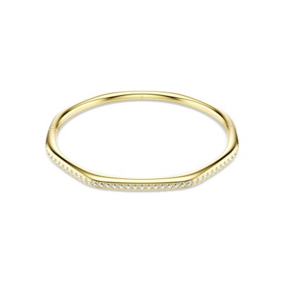 Bracelet Jonc Swarovski Dextera en métal doré et cristaux Swarovski, taille M