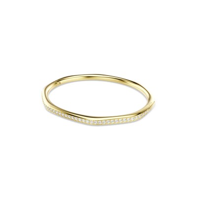 Bracelet Jonc Swarovski Dextera en métal doré et cristaux Swarovski, taille M