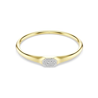 Bracelet Jonc Swarovski Dextera en métal doré et cristaux Swarovski, taille M