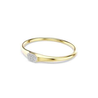 Bracelet Jonc Swarovski Dextera en métal doré et cristaux Swarovski, taille M