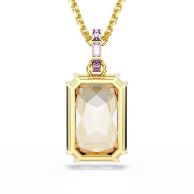 Pendentif Swarovski Millenia en métal doré et cristaux Swarovski
