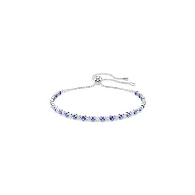 Bracelet Tennis Swarovski Matrix en métal rhodié et cristaux Swarovski