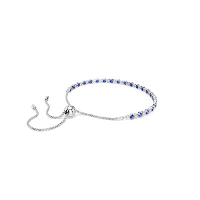 Bracelet Tennis Swarovski Matrix en métal rhodié et cristaux Swarovski