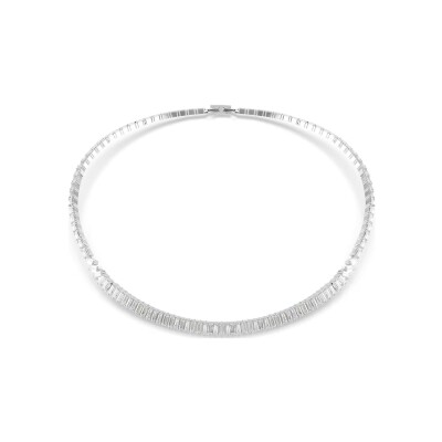 Collier Swarovski Matrix en métal rhodié et oxyde de zirconium