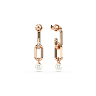 Pendants d'oreilles Swarovski Constella en métal doré et cristaux Swarovski