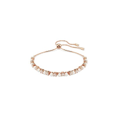 Bracelet Swarovski Matrix en métal doré et cristaux Swarovski, taille M