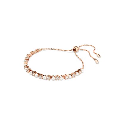 Bracelet Swarovski Matrix en métal doré et cristaux Swarovski, taille M