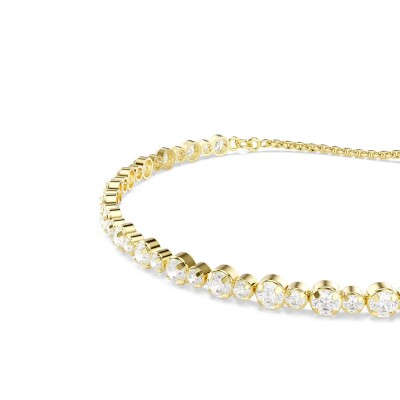 Bracelet Tennis Swarovski Matrix en métal doré et cristaux Swarovski