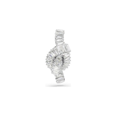 Epingle Swarovski Matrix en métal rhodié et oxyde de zirconium