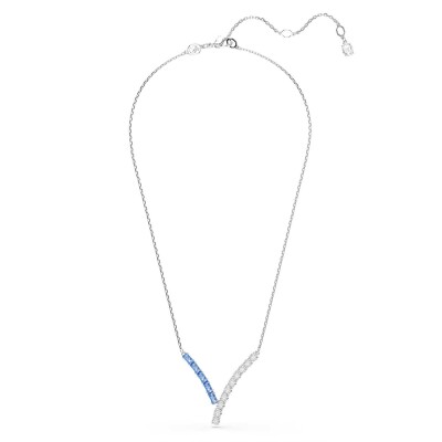 Pendentif Swarovski Matrix en métal rhodié et cristaux Swarovski