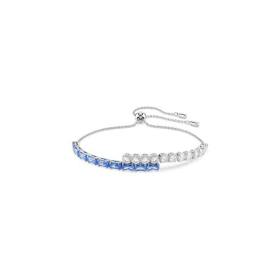 Bracelet Tennis Swarovski Matrix en métal rhodié et cristaux Swarovski
