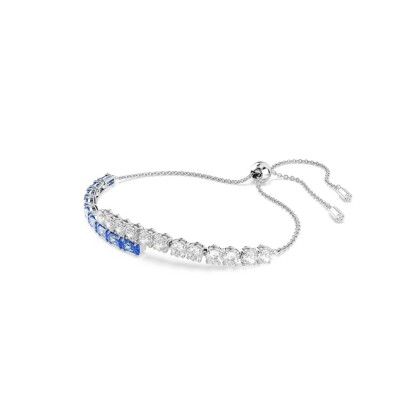 Bracelet Tennis Swarovski Matrix en métal rhodié et cristaux Swarovski