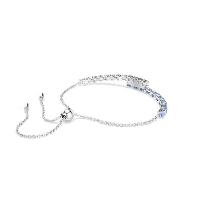 Bracelet Tennis Swarovski Matrix en métal rhodié et cristaux Swarovski