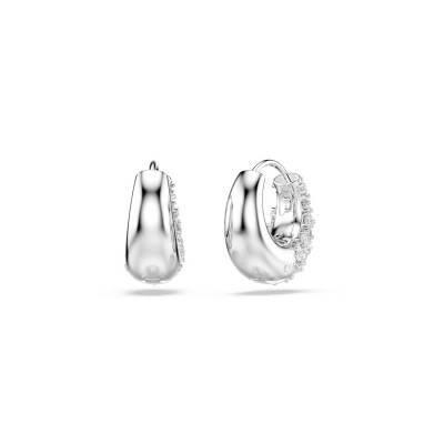 Boucles d'oerilles Swarovski Sublima en métal rhodié et cristaux Swarovski