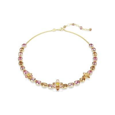 Collier Swarovski Idyllia en métal doré à l'or et cristaux Swarovski