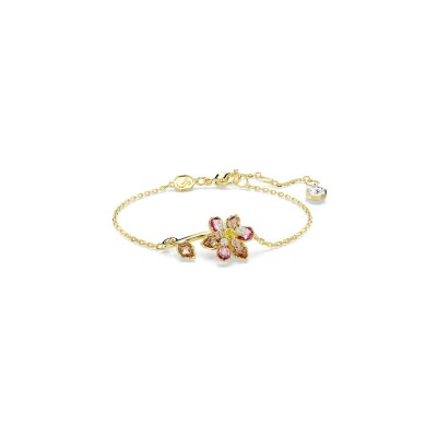 Bracelet Swarovski Idyllia en métal doré et cristaux Swarovski