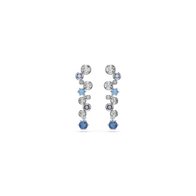Pendants d'oreilles Swarovski Constella en métal rhodié et cristaux Swarovski