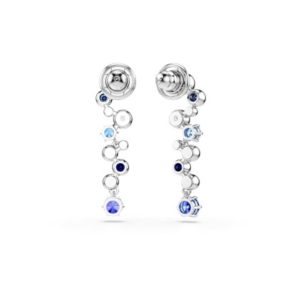 Pendants d'oreilles Swarovski Constella en métal rhodié et cristaux Swarovski
