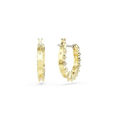 Anneaux d'oreilles  Swarovski Matrix Vittore en métal doré et cristaux Swarovski